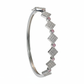 Silver Chunky Pave Bracelet For Her