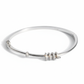 Silver Pave Coil Bracelet For Her