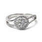 Silver Elegant Split CZ Ring For Her