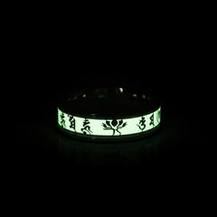 Glow-in-the-Dark 925 Silver Band For Him