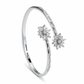 Silver Starlight Floral Bracelet For Her