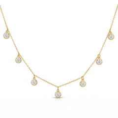Gold Raindrop Charm Necklace