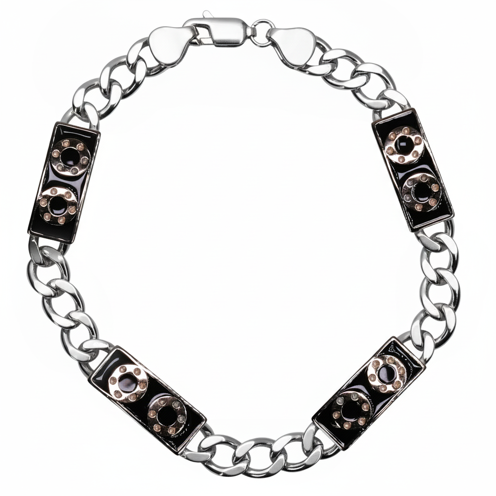 Silver Midnight Chain Bracelet for Him