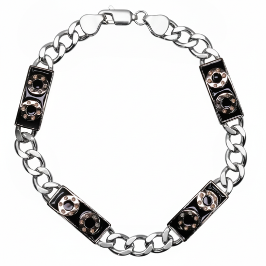Silver Midnight Chain Bracelet for Him