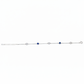Silver Classic Blue and White Girlish Chain bracelet