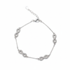 Silver Multi infinity Box chain Bracelet for her