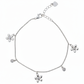 Silver Cute Dangler flower Chain Bracelet for her