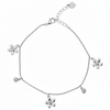 Silver Cute Dangler flower Chain Bracelet for her