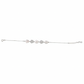 Silver Cute Flower Design Chain Bracelet With MOP & CZ Diamonds
