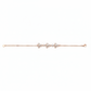 Silver Rose gold stylish Pearl Floral Chain Bracelet for her