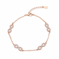 Rose gold Multi infinity Box chain Bracelet for her