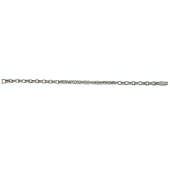 Silver Sterling Silver Accents Men's Bracelet