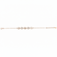 Rose gold Cute Flower Design Chain Bracelet With MOP & CZ Diamonds