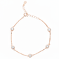Rose gold Diamond (CZ) Dangler Bracelet