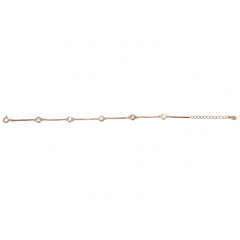 Rose gold Diamond (CZ) Dangler Bracelet