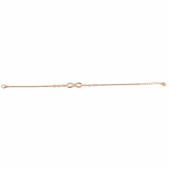 Silver Rose gold Infinity Fancy Chain Bracelet For her