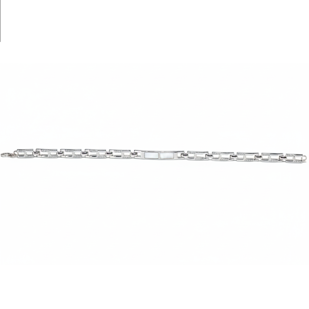 Silver Lumina Modern Bracelet For Him