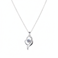 Silver Swirling heart Pendant necklace for her