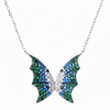 Silver Enchanted Butterfly Wing Necklace