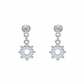 Silver Double Layered Bezel Charm Set