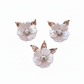 Silver Rose gold MOP Blooming flower leaf Pendant Set