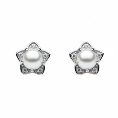 Silver Starlight Pearl Pendant Set for her