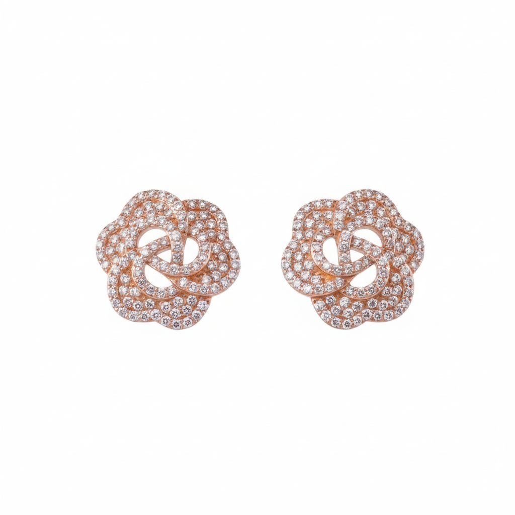 Rose gold Blooming Pendant set for her