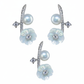Silver MOP Ethereal Pearl Floral Branch Rich Pendant set