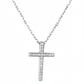 Silver Sparkling Cross Pendant