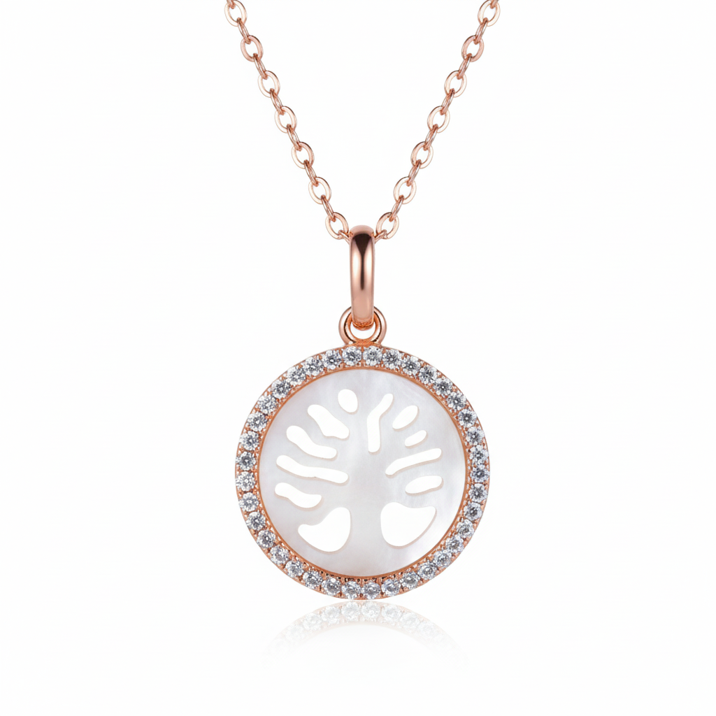 Rose Gold Tree of Life Pendant