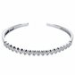 Silver Bezel cut Marquise Shaped Diamond (AD) Bracelet