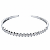 Silver Bezel cut Marquise Shaped Diamond (AD) Bracelet