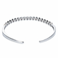Silver Bezel cut Marquise Shaped Diamond (AD) Bracelet