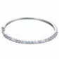 Silver Solitaire (cz) line Radiant Bracelet