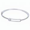 Silver Starlight Aura Bangle Bracelet For her