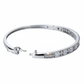 Silver Princess Cut Halo Bracelet For Her