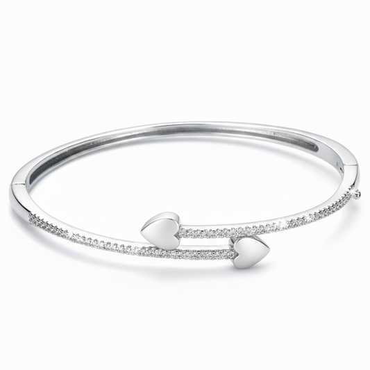 Heart-to-Heart 925 Silver Love Bracelet for her