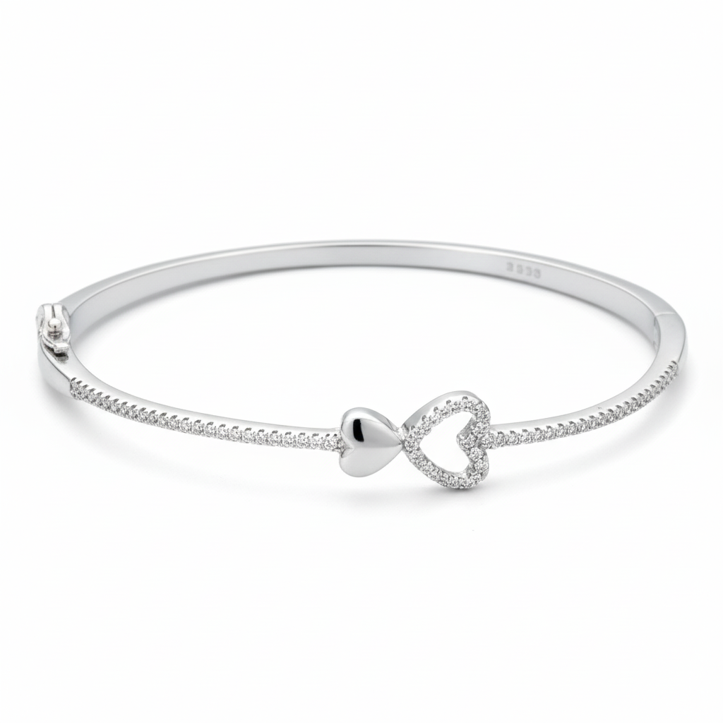 Silver Infinite Love Heart Bracelet For Her