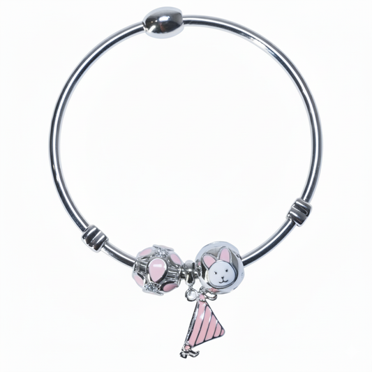 Silver the Whimsical wonderland Charms bracelet