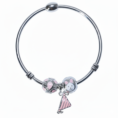 Silver Whimsical wonderland Charms bracelet