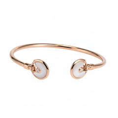 Rose Gold MOP Cuff Bracelet For Her