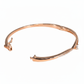Rose Gold Regal V-Shape Pear-Cut Bracelet For Her
