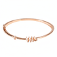 Rose gold Spring locked minimalist bracelet For her