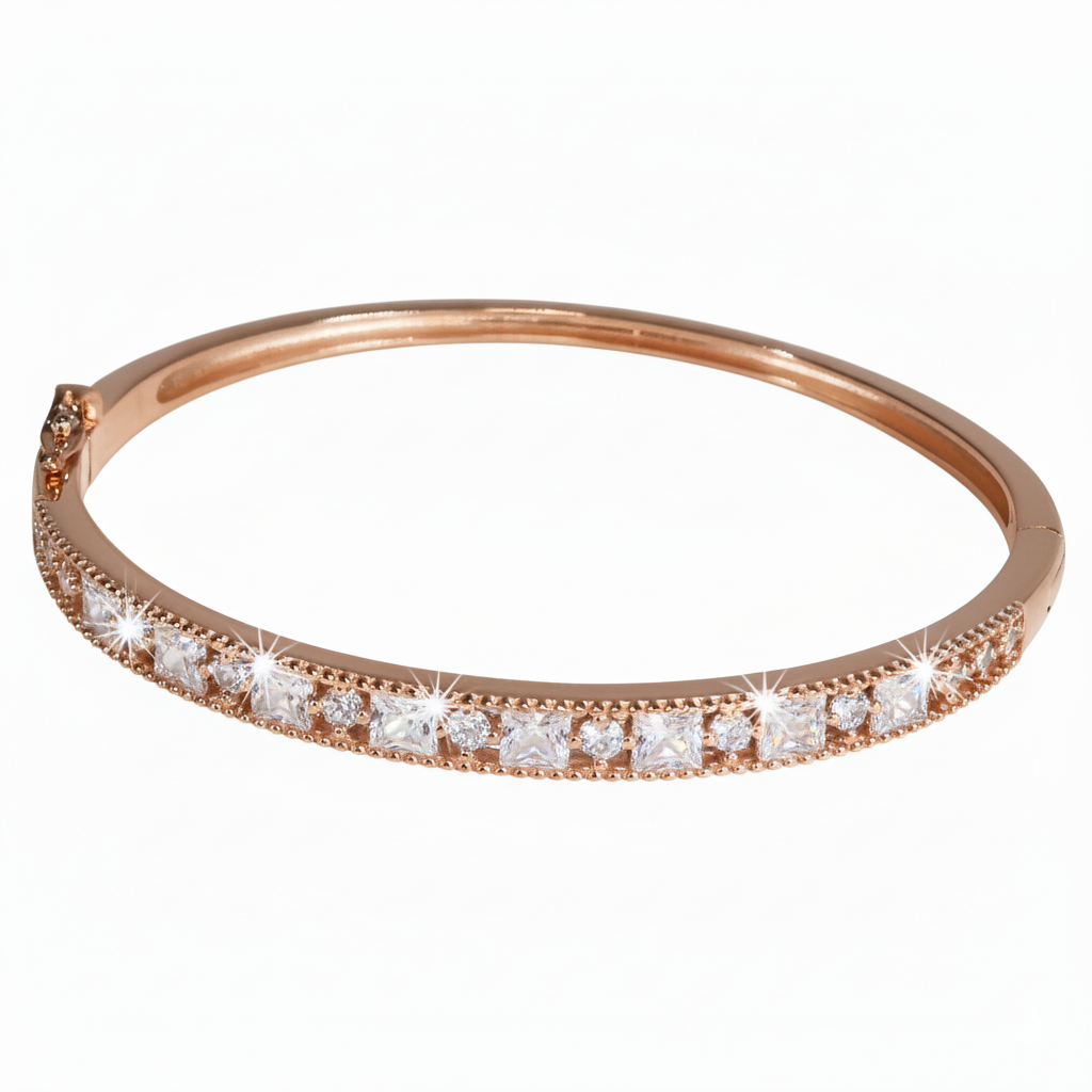 Rose gold Shimmering Diamond Fancy bracelet