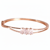 Rose gold Fine Trinity cut Bracelet for her