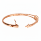 Rose gold Fine Trinity cut Bracelet for her