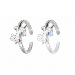 Silver Magical Unicorn Toe Ring