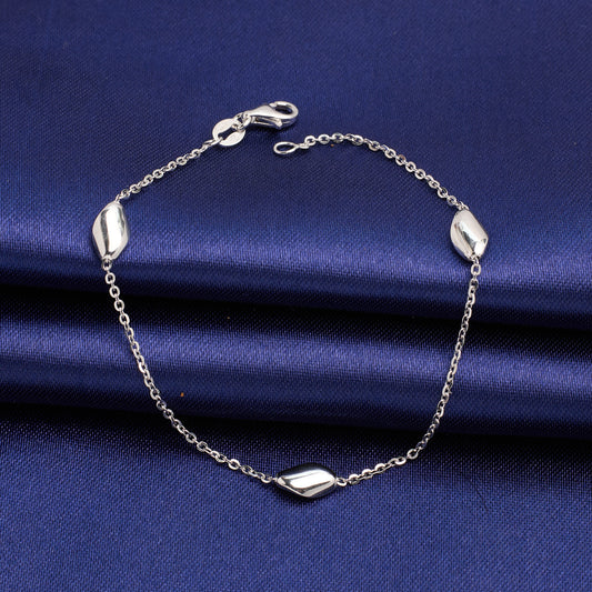 Silver Coffee Bean Bracelet