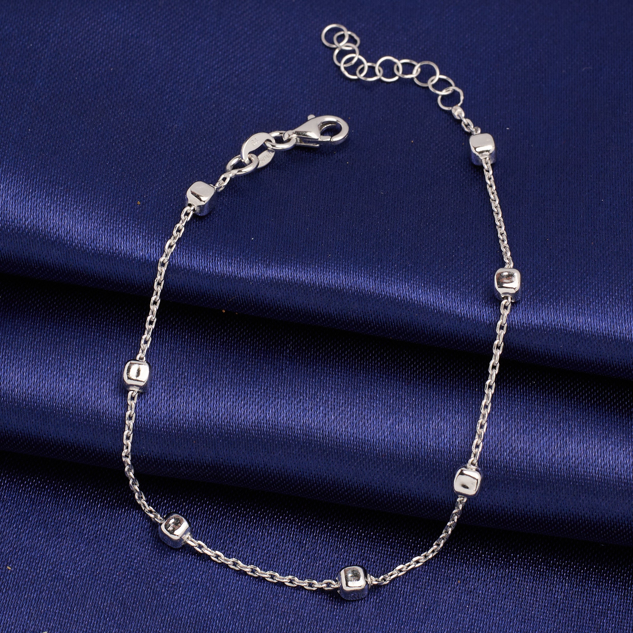 Silver Delicate Solo Hand Bracelet