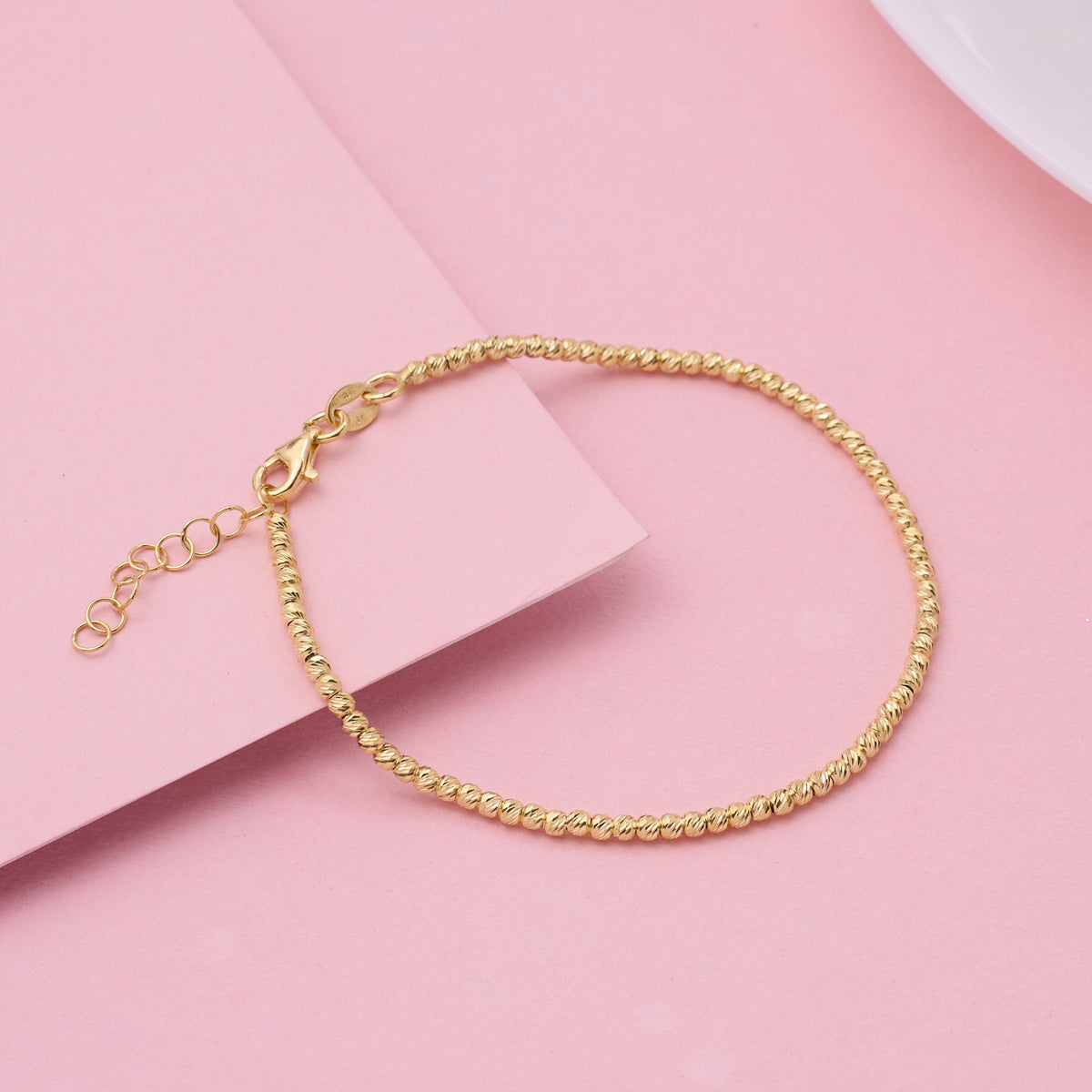 Gold Sunbeam Laser cutting Bracelet